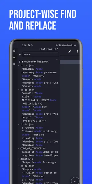 Acode editor  Android code editor